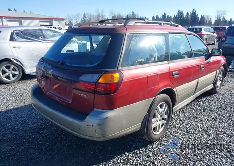 2002 Subaru Outback z USA, uszkodzony, nr VIN 4S3BH665X27656143
